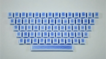 Ice Crackle — Ceramic Keycap Set · 61 Keys