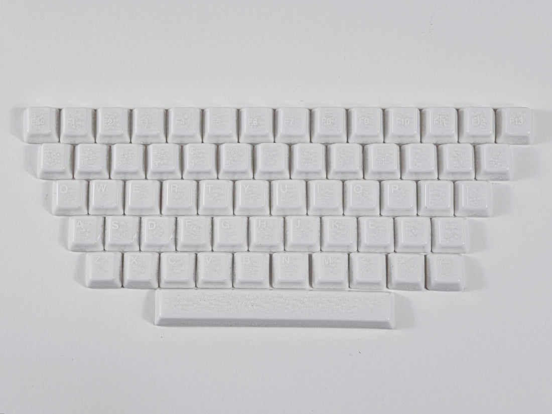 Ice Crackle — Ceramic Keycap Set · 61 Keys