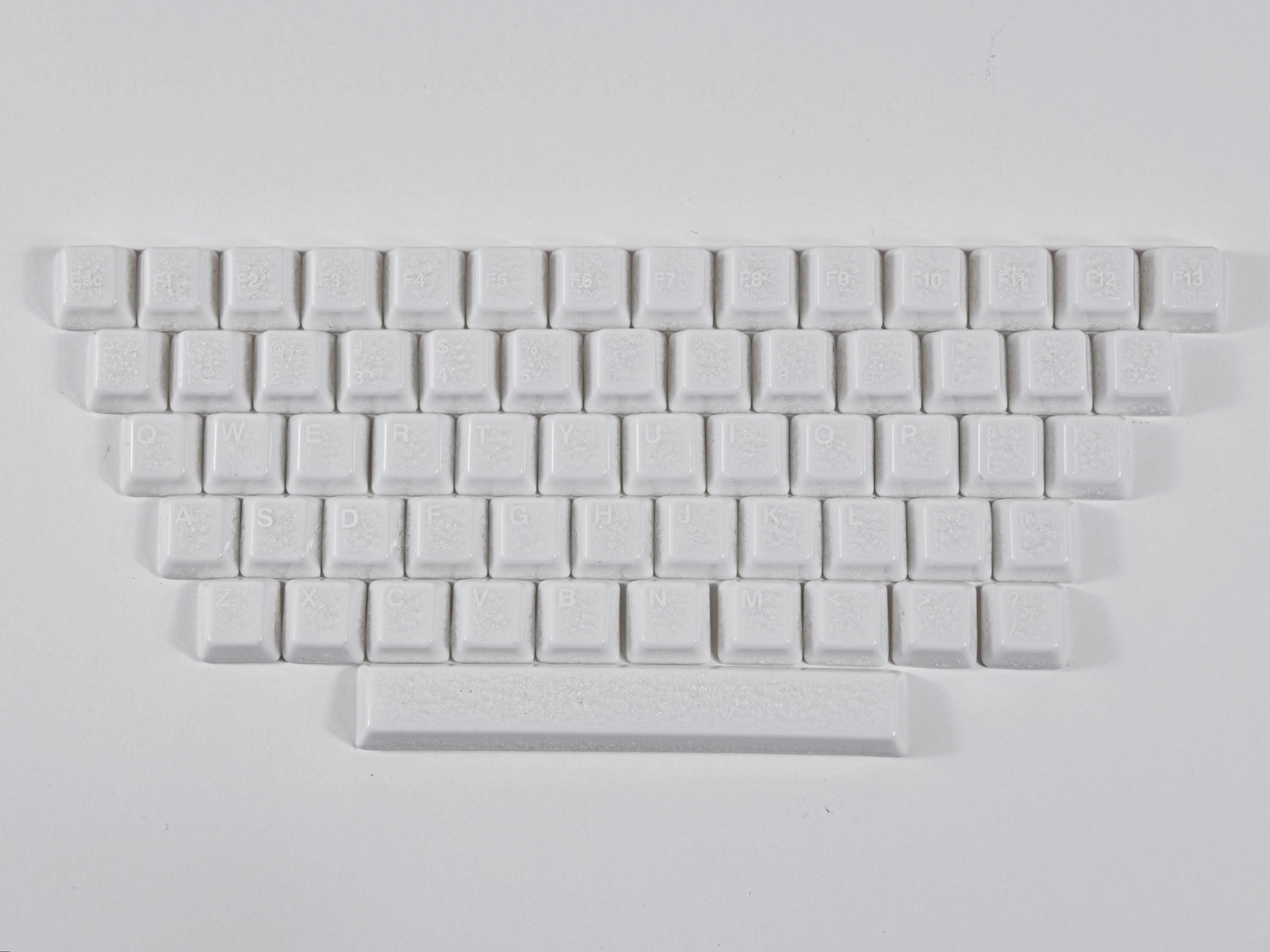 Ice Crackle — Ceramic Keycap Set · 61 Keys
